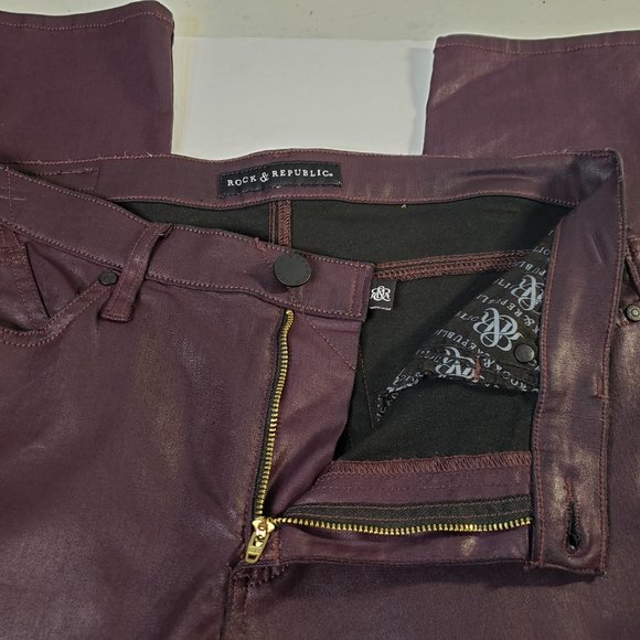Rock & Republic Deep Purple Skinny Pants - Picture 5 of 11